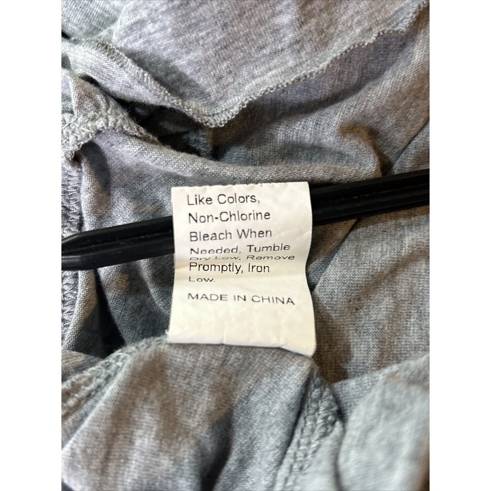 SHEIN Curve Gray Ruffle Hem Tunic‎ Dress | Flutter Sleeve Scoop Neck Mini - Picture 15 of 15